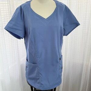 Women’s Grey's Anatomy Light Blue V-Neck Short Sleeve Scrub Top and Pants size L